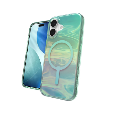 ZAGG Milan Snap Case Etui Ochronne do iPhone 17, Kompatybilne z MagSafe (Oil Slick)