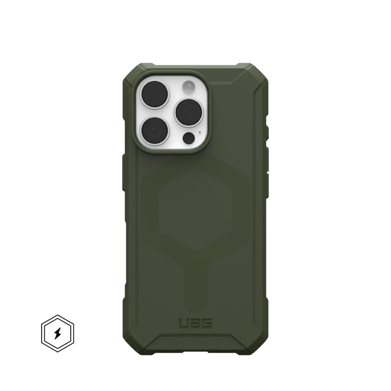 UAG Essential Armor Case Etui Pancerne do iPhone 16 Pro, Kompatybilne z MagSafe (Olive)