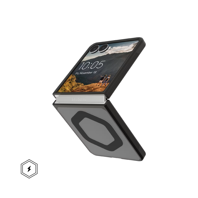 UAG Mouve Case Etui Pancerne do Samsung Galaxy Z Flip8, Kompatybilne z MagSafe (Ash)