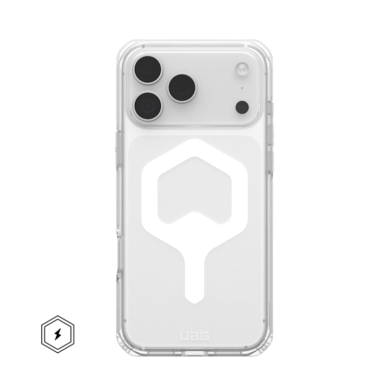 UAG Plyo Case Etui Pancerne do iPhone 17 Pro Max, Kompatybilne z MagSafe (Ice / White)