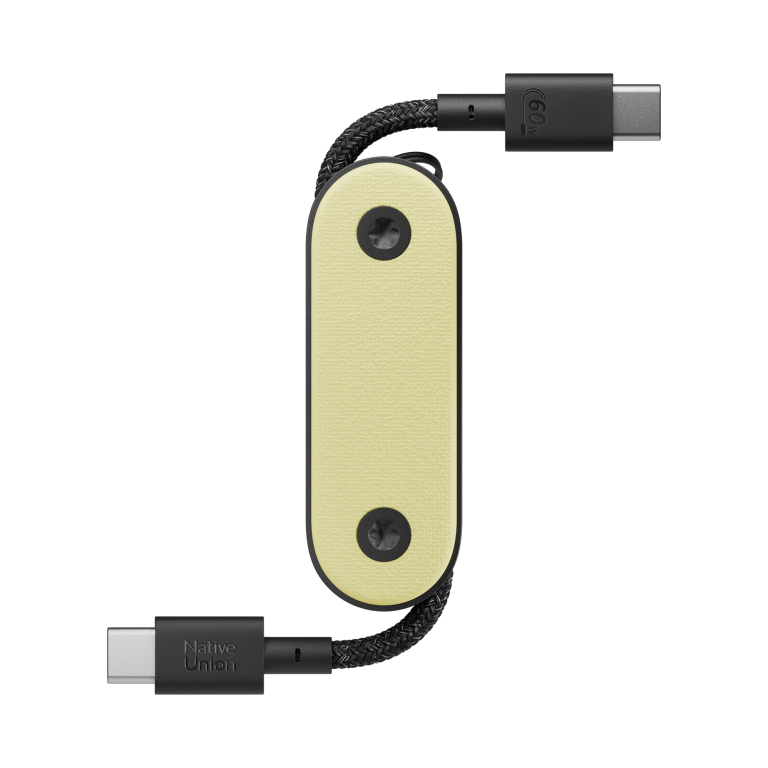 Native Union Pocket Cable Kabel USB-C na USB-C 60W 17cm (Lemon)