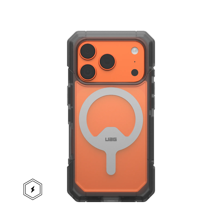 UAG Tropper Case Etui Pancerne do iPhone 17 Pro, Kompatybilne z MagSafe (Clear / Ash)