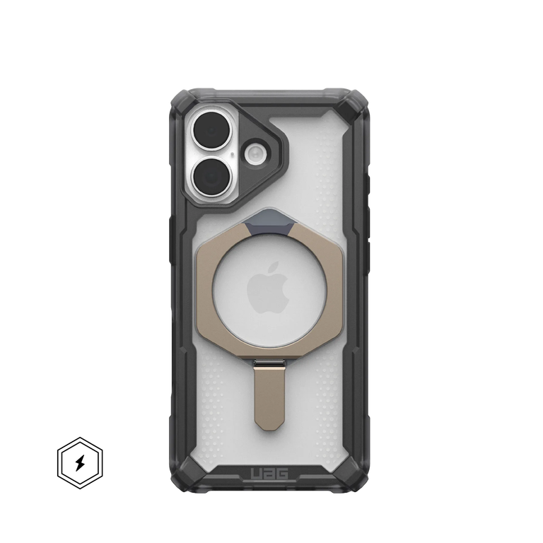 UAG Plasma XTE Case Etui Pancerne z Podstawką do iPhone 17, Kompatybilne z MagSafe (Ash / Titanium)
