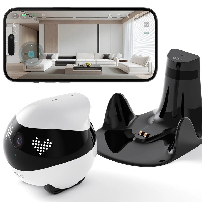 EnaBot EBO Air 2 FamilyBot Robot Monitorujący z Kamerą do Domu (Dove White)