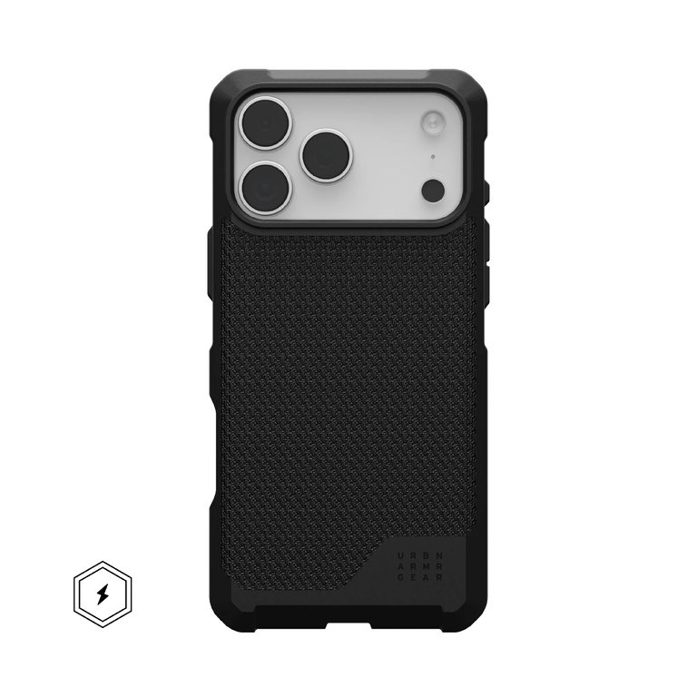UAG Metropolis LT Kevlar® Case Etui Pancerne do iPhone 17 Pro Max, Kompatybilne z MagSafe (Kevlar Black)
