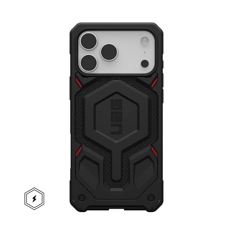 UAG Monarch Pro Kevlar® Case Etui Pancerne do iPhone 17 Pro Max, Kompatybilne z MagSafe (Kevlar Black)