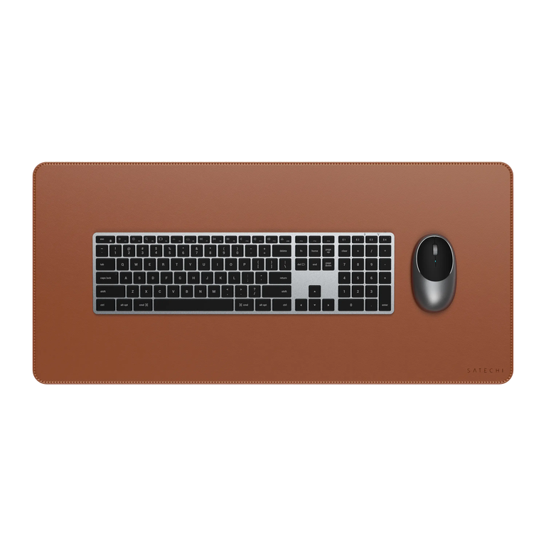Satechi Vegan-Leather Premium Desk Mat Podkładka na Biurko ze Skóry Wegańskiej (Brown)