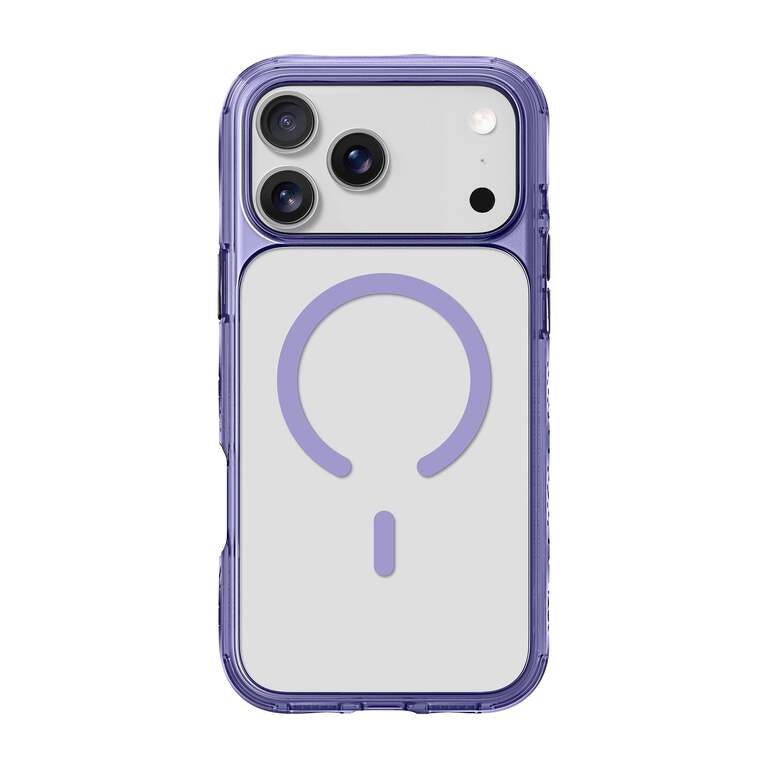 LAUT Crystal Matter X Case Etui Pancerne do iPhone 17 Pro, Kompatybilne z MagSafe (Purple Crystal)