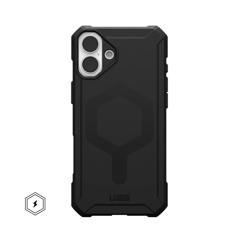 UAG Essential Armor Case Etui Pancerne do iPhone 16 Plus, Kompatybilne z MagSafe (Black)
