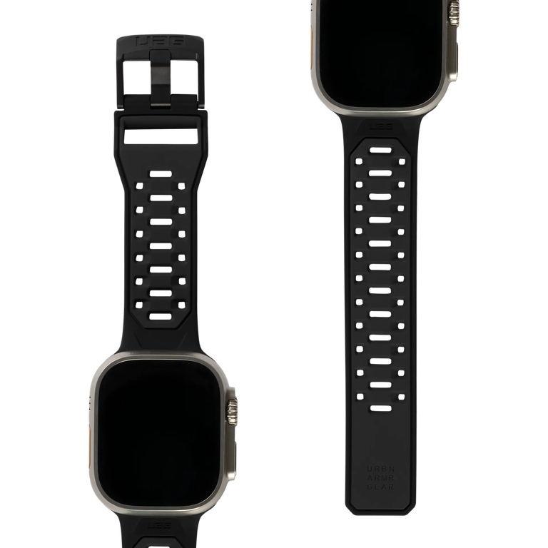 UAG Civilian Strap Pasek Silikonowy do Apple Watch Ultra 3 / Ultra 2 / Ultra 1 (49mm), 11 / 10 (46 mm), 9 / 8 / 7 (45mm) oraz SE 3 / SE 2 / SE / 6 / 5 / 4 (44mm) (Graphite / Black)