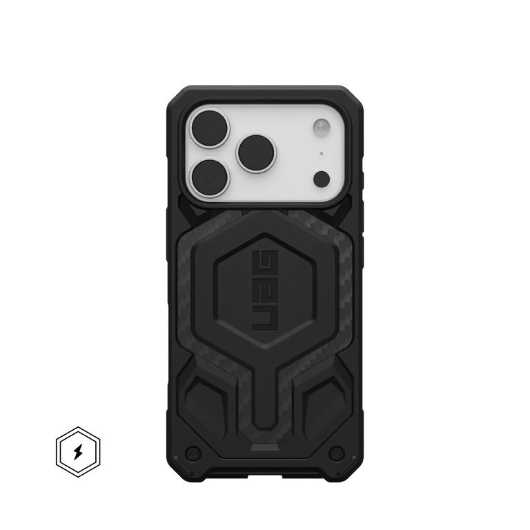 UAG Monarch Pro Case Etui Pancerne do iPhone 17 Pro, Kompatybilne z MagSafe (Carbon Fiber)